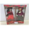 Image 1 : 2 Timeless Treasures 18" Porcelain Dolls in Original Boxes