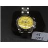 Image 1 : Fossil Retro Traveler Yellow/Steel Chronograph Watch — Model CH2865