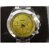 Image 7 : Fossil Retro Traveler Yellow/Steel Chronograph Watch — Model CH2865