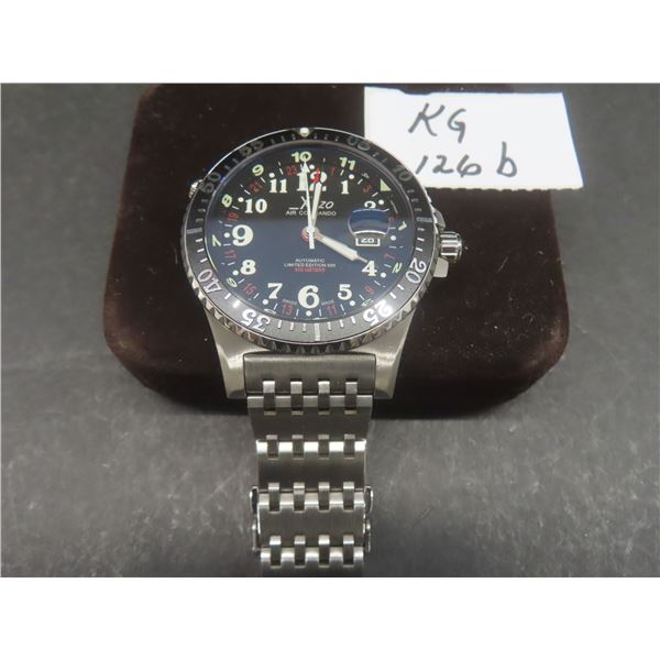 Xezo Air Commando D45-R Swiss Automatic GMT Pilot/Diver Watch