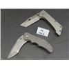 Image 1 : Schrade SCH302 Folding Knife 3½" Blade and Schrade SCH801 Ti Folding Knife 3¼" Blade — 2 Knives