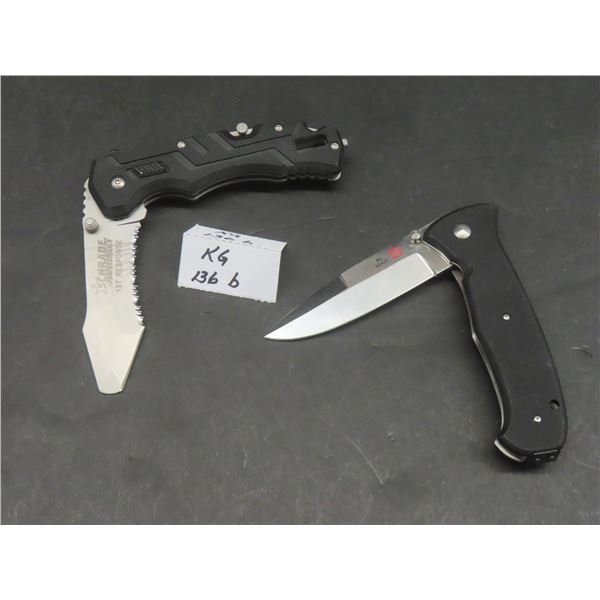 Schrade Professionals 1st Response Folding Knife 3¼" Blade and Al Mar VG-10 Folding Knife 3¼" Blade