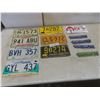 Image 1 : 7 Manitoba License Plates — 1958, 1964, 1971, 1976 — Plus 4 License Tags and Novelty Plate