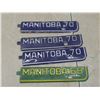 Image 7 : 7 Manitoba License Plates — 1958, 1964, 1971, 1976 — Plus 4 License Tags and Novelty Plate