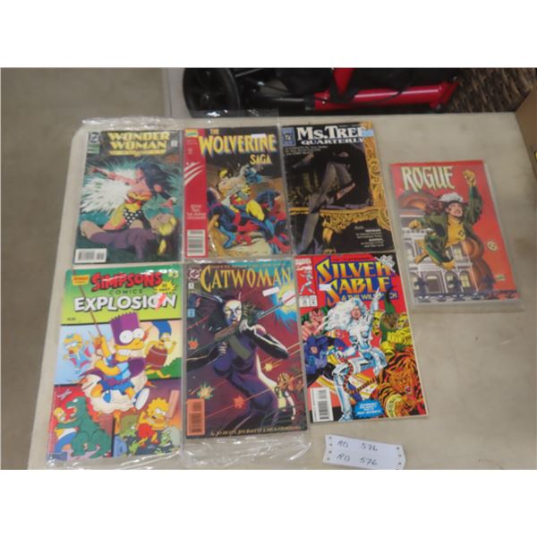 7 Comics — Ms. Tree, Silver Sable, Catwoman, Simpsons, and More