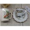 Image 10 : Vintage Christmas Decorations — Icicles, Tinsel, Angel, Bulbs, Hooks, Candle Holder — Plus Plates