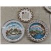 Image 9 : Vintage Christmas Decorations — Icicles, Tinsel, Angel, Bulbs, Hooks, Candle Holder — Plus Plates