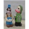 Image 2 : 3 Vintage Coin Banks — Quaker Oats Company, Sitting Goofy, and Donald Duck — Tallest 8"