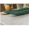 Image 15 : China Pitchers, Vase, Mason's Platter, Boat-Shaped Dish, and More