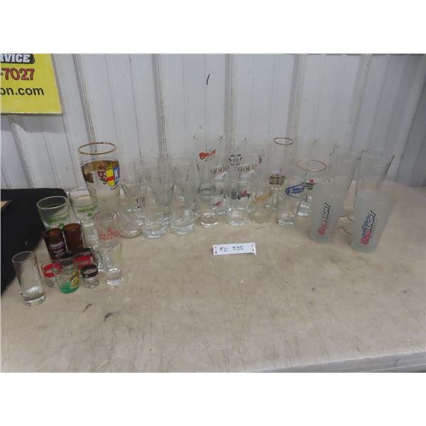 Bar Glasses — Coors Light, Kokanee, Bud, Miller, Rickard's, Heineken, Irish Coffee, Shot, and More