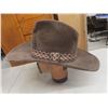 Image 10 : Cowboy Hat — Size Medium — and Cowboy Boots — Size 10½