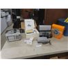 Image 1 : Sawyer's Rotomatic Slide Projector, Kodak Carousel, Portable GE AM/FM/TV with Power Cord, and More