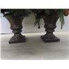 Image 2 : 2 Christmas Trees in Pots with Lights — 43" Tall (1 Pot has Damage)
