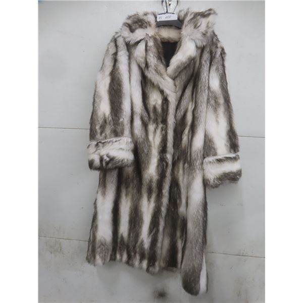 Fun Fur Long Coat — Size 16