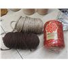Image 8 : Ultra Cord for Macrame and Needle Point — Table Runner — Mangolear Serving Tray with Wood Surface