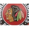 Image 3 : Chicago Blackhawks Bottlecap Metal Sign — 16" Diameter