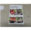 Image 4 : Golf Cart Seat Cover, Black and Red — New or Store Return