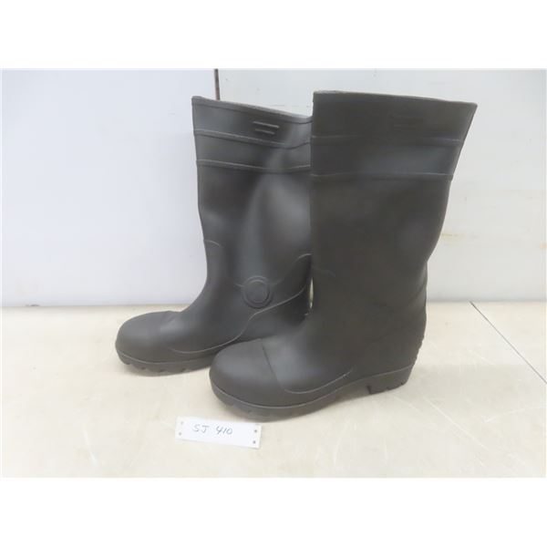 New Steel Toe Rubber Boots — Size 12