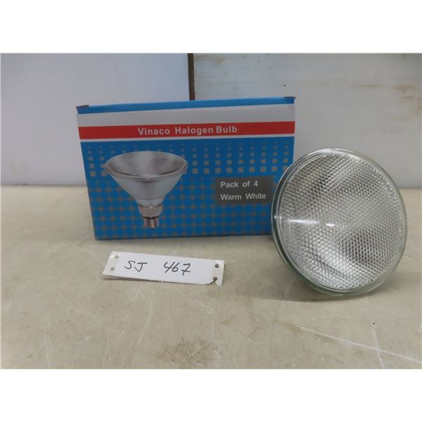 Vinaco Halogen Bulbs — 4-Pack — New or Store Return