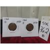 Image 1 : 2 1936 Canadian Small 1¢ Coins