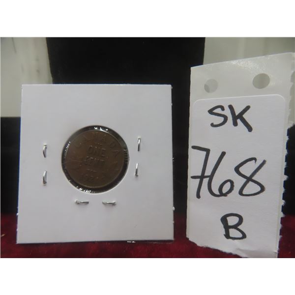 1921 Canadian 1¢ Coin