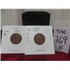 Image 1 : 2 1929 Canadian 1¢ Coins