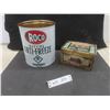 Image 1 : 2 Metal Tins — Roco Anti-Freeze and Public Benefit Boot Company