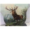 Image 3 : Decorative Shield-Shaped Plaque with Majestic Stag Picture — 24×18