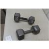 Image 2 : Exercise Light, 2 Steel Dumbells and 2×5 Lb Weights