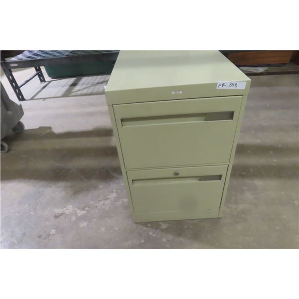 Metal 2-D Filing Cabinet, 28" × 27" × 18"