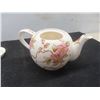 Image 9 : 2 Teapots: Pink Chintz Red Hat Society and Musical "April Love"