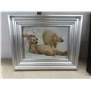 Image 2 : Framed Needlepoint (10×10") and 2 Framed Pictures (8½×10¼")
