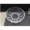 Image 4 : Crystal and Cut Glass Lot: Candle Holder, Serving Bowls, Plates, Fruit Nappies and More