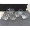 Image 6 : Crystal and Cut Glass Lot: Candle Holder, Serving Bowls, Plates, Fruit Nappies and More