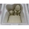 Image 5 : 3 Snow Babies, Christmas Décor: Reindeer Ribbon, Coasters, Festive Bears and Porcelain 13" Doll