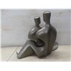 Image 4 : Sitting Couple by Austin, 9" High; Lucky Horseshoe Candle Holder and 2 Glass Serving Bowls