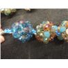 Image 17 : Fashion Jewelry: Rhinestone Bracelet, Vintage Gold-Tone Buttons, Cluster Beads/Rhinestone Necklace