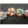 Image 19 : Fashion Jewelry: Rhinestone Bracelet, Vintage Gold-Tone Buttons, Cluster Beads/Rhinestone Necklace