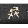 Image 11 : Fashion Jewelry: Egyptian Revival Pendant, Gold-Tone Brooches, Bracelet, Vintage Clip-On Earrings