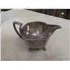 Image 10 : Silver-Plated Tea Pot, Coffee Pots, Creamers, Sugar Bowl, Candlestick Holders and Trays