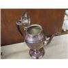 Image 15 : Silver-Plated Tea Pot, Coffee Pots, Creamers, Sugar Bowl, Candlestick Holders and Trays