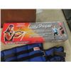 Image 7 : Exercise Equipment Lot: 2×5 Kg Plastic Weights, 6-Lb Steel Weights, Dumbbells, Easy Shaper
