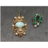 Image 11 : Jewelry Box with Vintage Earrings, Brooches, Beads, Pendants, Cuff Links and More