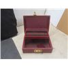 Image 2 : Jewelry Box with Vintage Earrings, Brooches, Beads, Pendants, Cuff Links and More