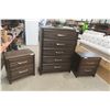 Image 1 : Modern Dresser (50" × 30" × 18 1/2") and 2 Night Stands (26" × 24" × 16")