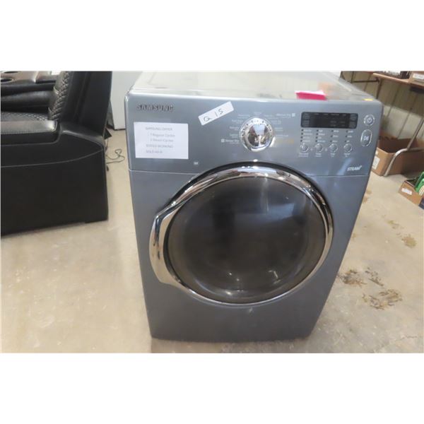 Samsung Dryer, 7 Regular Cycle and 2 Steam Cycles