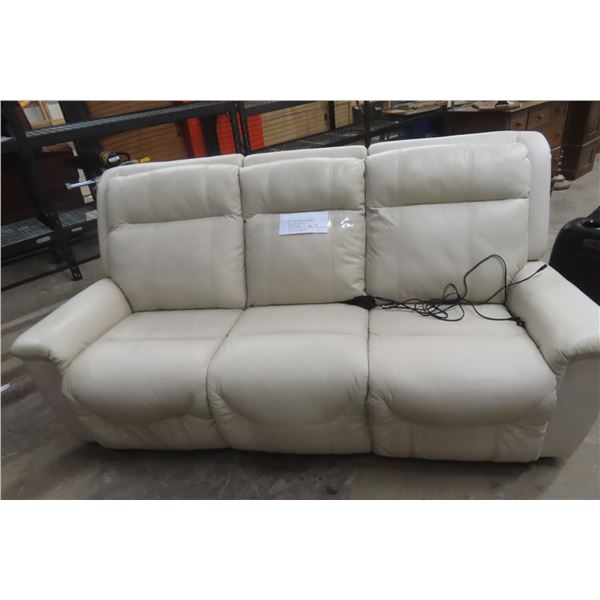 Strata Power Sofa – Beli Silk Leather Sectional; Originally Purchased from Dufresne $4,399