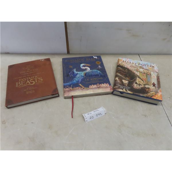 Harry Potter, Fantastic Beasts and 3 Hardcover Books