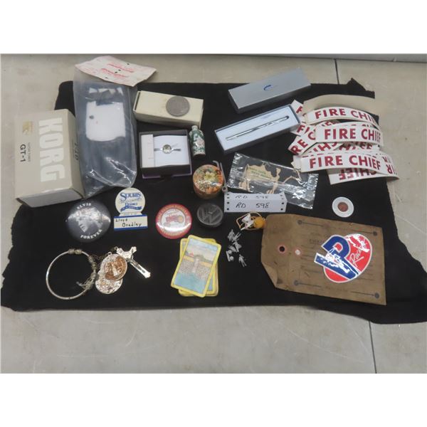 Guitar Tuner, Fire Chief Decals, Cross Pen, Bonspiel Curling Gloves and More