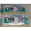 Image 3 : License Plates: 4 Manitoba Plates, 2 Novelty Plates and Canadian Forces Racing Team Shirt, Size XL